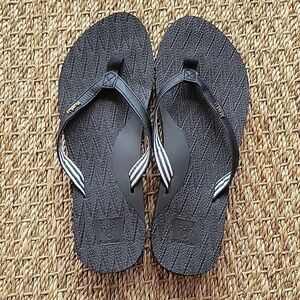 KUAILU black flip flops.  Like new condition size 7.